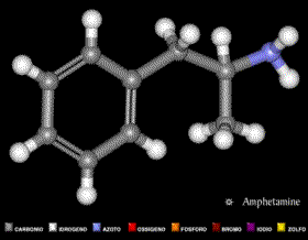 La struttura chimica delle amfetamine